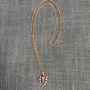 Vintage Van Dell multi colored gemstone necklace. 12K Gold Filled 24” length